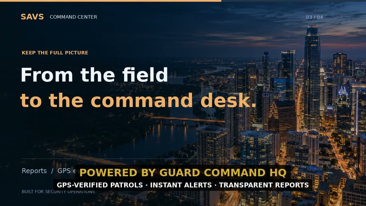 From the field to the desk — virtual patrol